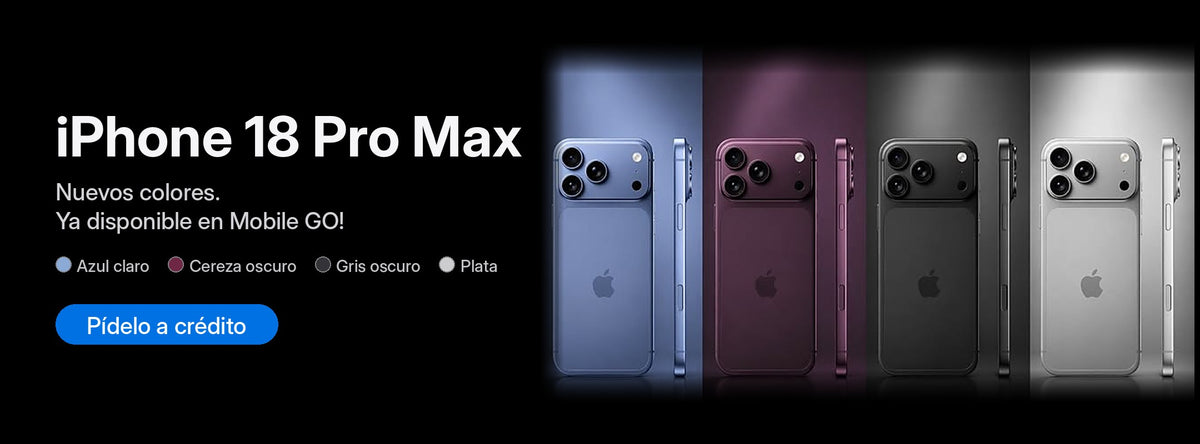 iPhone 18 Pro Max en nuevos colores, a crédito en Mobile GO!